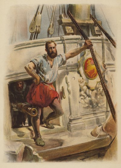 Een van Drakes mannen, 1588 door English School